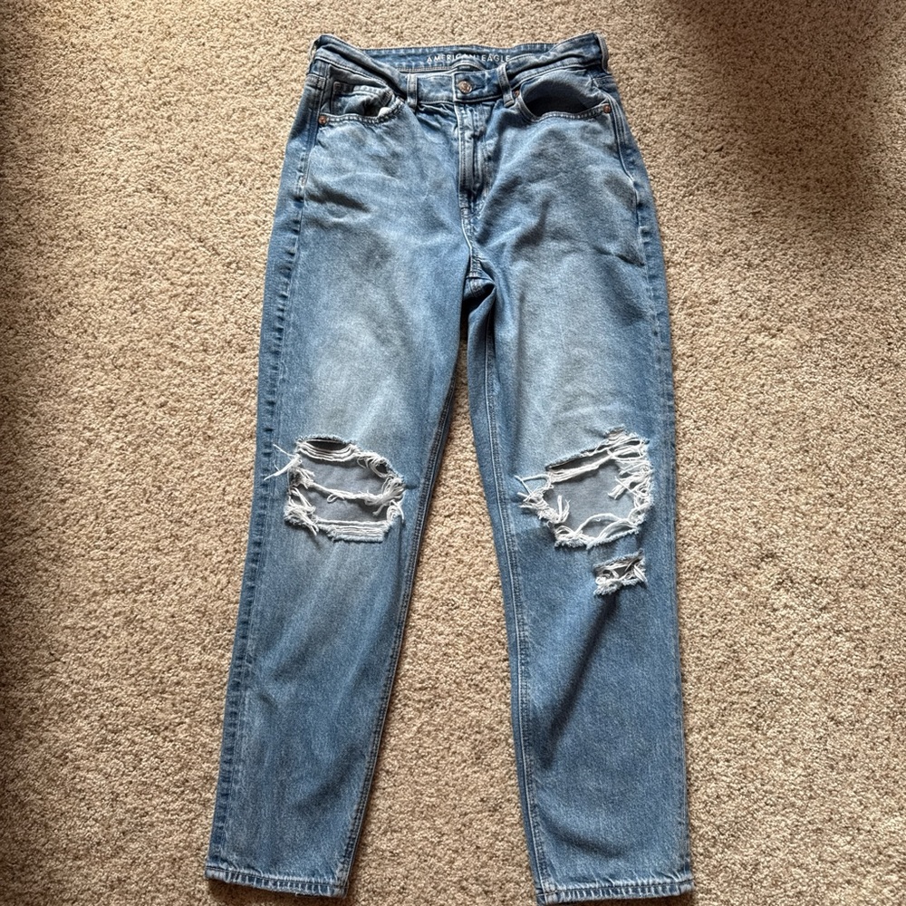 American Eagle Outfitters Light Blue Denim mom Jeans
